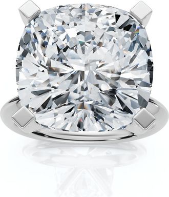 Pompeii3 Certified 7Ct Cushion Diamond Engagement Ring 14k Gold Lab Grown