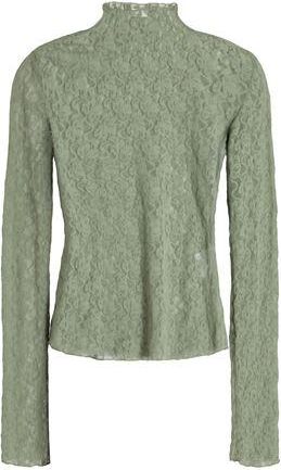 8 by YOOX STRETCH LACE TURTLENECK T-SHIRT