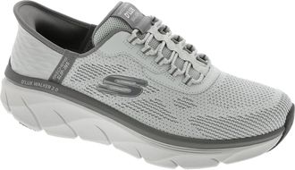 Skechers Mens Slip-Ins RF DLux Walker 2.0 Rezinate Sneaker, Grey-Charcoal, 7.5 UK
