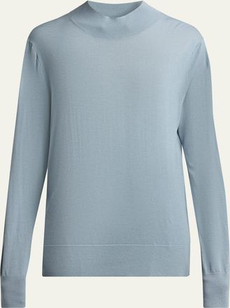 The Row Nari Mock-Neck Merino Wool Sweater