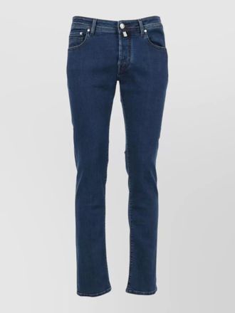 Jacob Cohen straight leg trousers belt loops five pockets