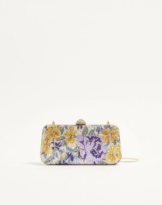 Valentino Garavani Minaudiere Valentino Garavani Carry Secrets con strass motivo Flowerism Donna MULTICOLOR/CRYSTAL UNI