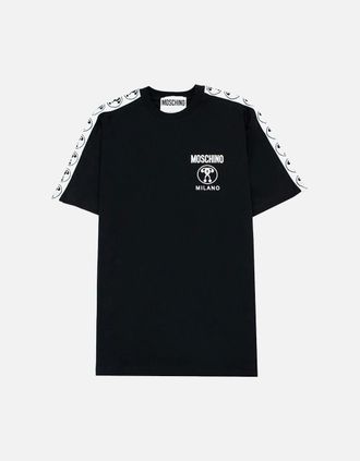 Moschino Mens Moschino Couture Double Question Mark Organic Cotton T Shirt Black 1555 - Size: 52