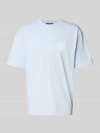 Pegador Oversized T-Shirt mit Label-Print in Hellblau, Gr&ouml;&szlig;e XXL