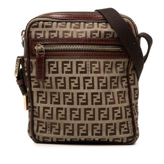Fendi Pre-owned Fendi Zucchino Canvas Crossbody Unisex 1XP9VLIZQIRERHIV