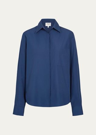 TWP Cowboy Shirt in Super Compact Poplin