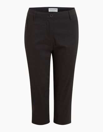 Craghoppers Womens Craghoppers Womens/Ladies Kiwi Pro III Cropped Trousers - Black - Size: 18/32in