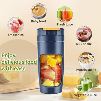 OEM Vaso Batidor Port&aacute;til - Gran Capacidad De 600 Ml, Tama&ntilde;o Ideal Para Viajes, Perfecto Para Preparar Batidos Y Bebidas Cremosas. Cuchillas M&uacute;ltiples De 