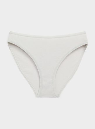 Miiyu Womens Elastic trim essential bikini panty 100% organic cotton