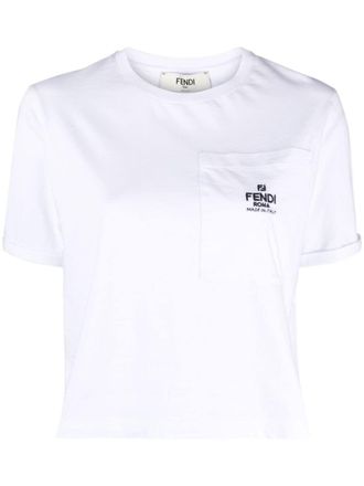 Fendi t shirt women's sale on sale