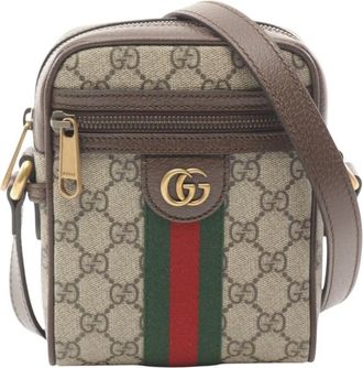 Gucci Pre-owned Gucci Mini GG Supreme Web Ophidia Crossbody Ladies VF2HUBKZKRPL7BAD