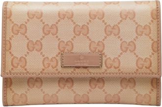 Gucci Pink Pvc Leather Wallet (Bi-Fold) (Pre-Owned)