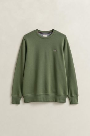 GANT REG SHIELD C-NECK SWEAT, mit Logostickerei auf der Brust