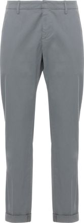 Dondup Grey Gaubert Monogram Cotton Pants
