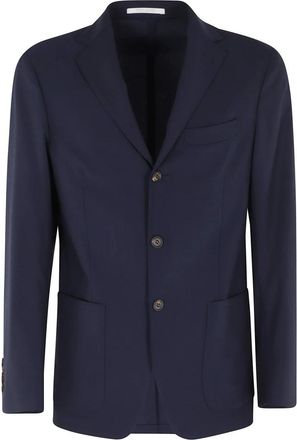 Eleventy Blazers, male, Black, Size: 2XL Single-breasted Soft Jacket