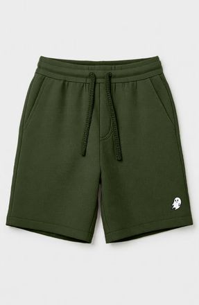 Dalix Mens Ghost Relaxed Fleece Sweat Elastic Shorts in Mil Green at Nordstrom, Size Xx-Large