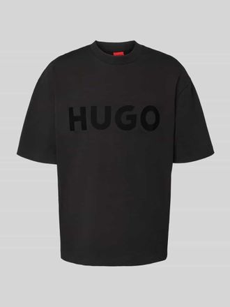 HUGO BOSS T-Shirt mit Label-Print Modell Dinkee in Black, Gr&ouml;&szlig;e S