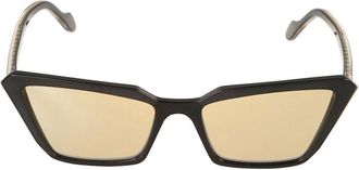 K&agrave;dor Butterfly Glamour-S Gold Accent Angular Sunglasses