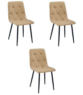 OEM Silla Libra - Tela Marr&oacute;n / Patas Negras X 3