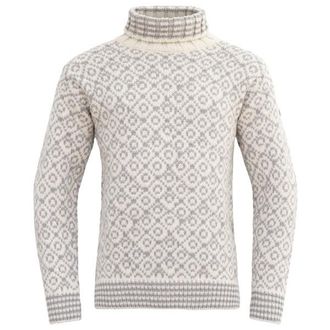 Devold Svalbard Sweat Highneck Wollpullover - Unisex | grau