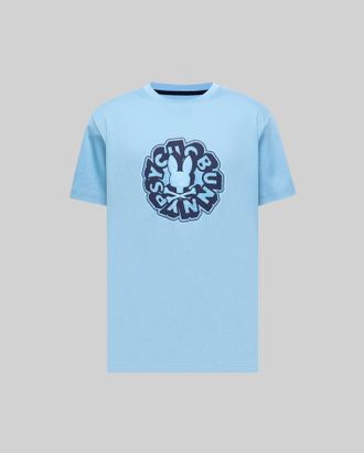 Psycho Bunny Mens Toby Graphic Tee 407 GLACIER LAKE / XXL