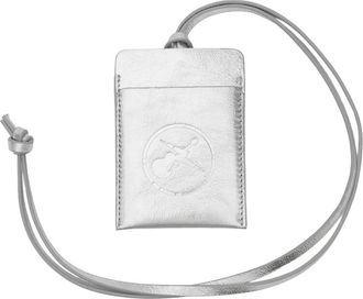 A.P.C. Dough Kaarthouder - Heren - Telefoonaccessoires - Grijs - ONE Size - Leer - Accessoires