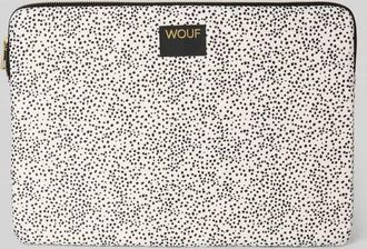 Wouf Laptop Tasche mit Logo-Patch Modell Panna in Offwhite, Gr&ouml;&szlig;e 1