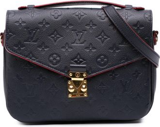 Louis Vuitton Pre-owned Womens Pallas Shoulder Bag - Dark Blue Leather - One Size