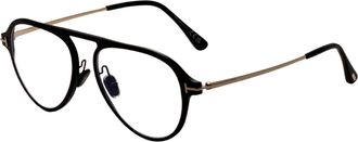 Tom Ford Mens 54 mm Matte Black Eyeglasses