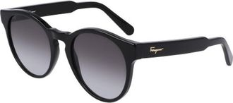 Ferragamo Womens SF1068S-001 SF1068S 52 001 Fashion Sunglasses - Black - One Size