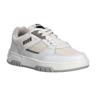 Msgm Msgm, Dames, Schoenen, Wit, Maat: 41 EU Leer