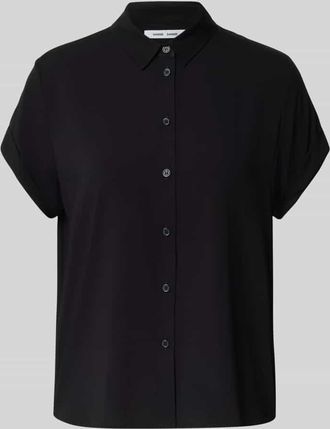 Samsøe & Samsøe Hemdbluse mit Knopfleiste Modell MAJAN in Black, Größe XL