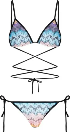 Missoni Zig Zag-Pattern Bikini - Womens - Fabric