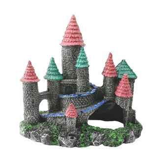 OEM Escondites Para Acuarios, Decoraciones Paisaj&iacute;sticas - Castillo Arco&iacute;ris