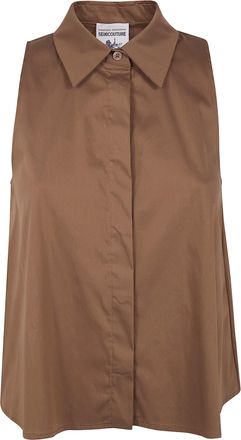 Semicouture Popeline Cotton Mini Top