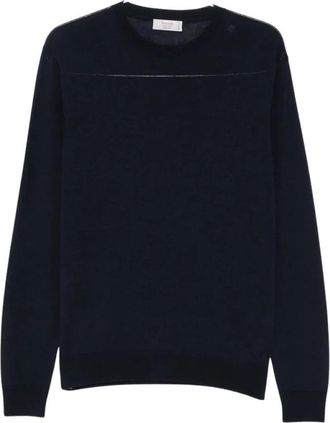 Ferrante Sueter Marino Cuello Redondo - Heren - Ronde hals truien - Blauw - XL - Truien & Vesten