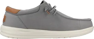 Hey Dude Schoenen, Heren, Grijs, 40 EU, Canvas Veterschoenen