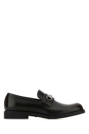 Gucci Black Leather Loafers