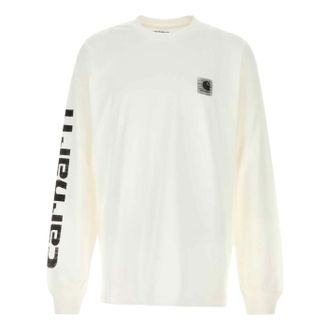 Carhartt Work in Progress Archive Script Long Sleeve T-Shirt White I036002-02-XX
