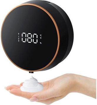 OEM Dispensador De Jab&oacute;n De Pared (negro), Dispensador De Gel Hidroalcoh&oacute;lico Sin Contacto De 300 Ml, Cargador Usb De Pared Con Sensor Led. Dispensador De