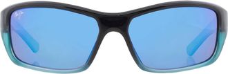 Maui Jim Barrier Reef Blue Hawaii Wrap Unisex Sunglasses B792-06C 62