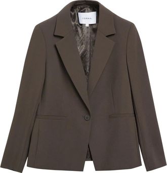Comma Viscose Mix Blazer - Dames - Jassen - Bruin - Maat: XL Viscose