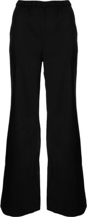 Goodious elasticated palazzo pants - women - Cupro/Nylon/Polyurethane - 0 - Black