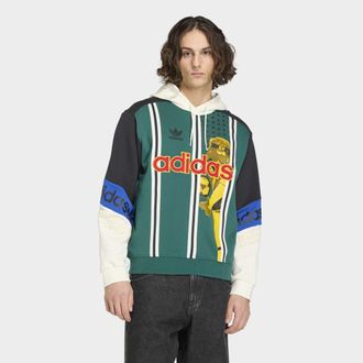 adidas Kapuzensweatshirt ADIDAS ORIGINALS FTBL GFX HD, Herren, Gr. XXL, collegiate gr&uuml;n, Obermaterial: 82% Baumwolle, 18% Polyester, normal, V-Ausschnitt, an