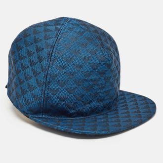 Emporio Armani Blue Jacquard Aquila Baseball Hat