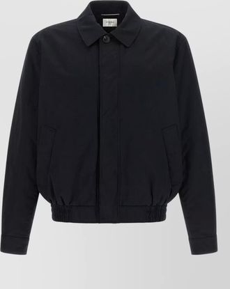 Saint Laurent cotton single-breasted jacket
