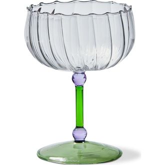 Tag Bloom Coupe Glass Green Glass Spring at Nordstrom