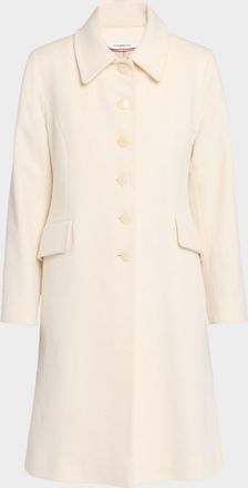 Fleurette Sofia Wool Fit-and-Flare Coat