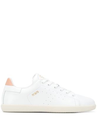 Tod's low-top leather sneakers - women - Calf Leather/Leather/Rubber - 34.5 - White