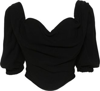 Vivienne Westwood Sunday corset top - women - Polyamide/Viscose/Elastane/Cotton - 48 - Black